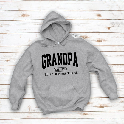 Personalized Dad Grandpa And Grandkids Father's Day Gift Shirt