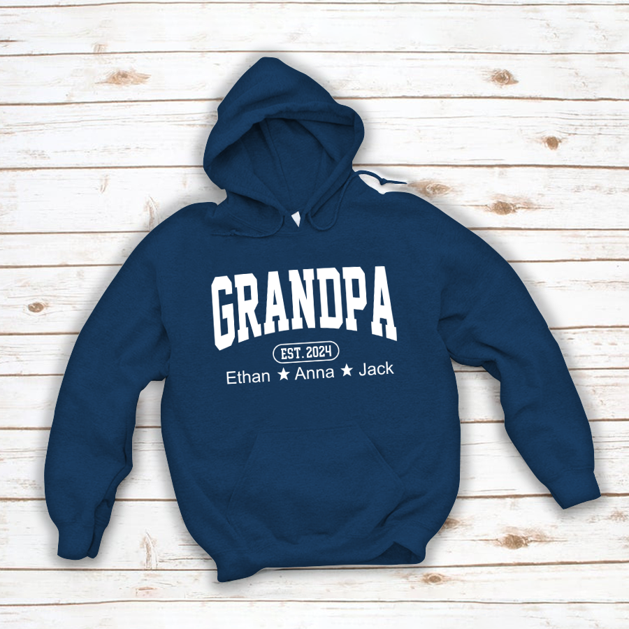 Personalized Dad Grandpa And Grandkids Father's Day Gift Shirt
