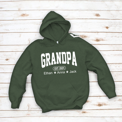 Personalized Dad Grandpa And Grandkids Father's Day Gift Shirt