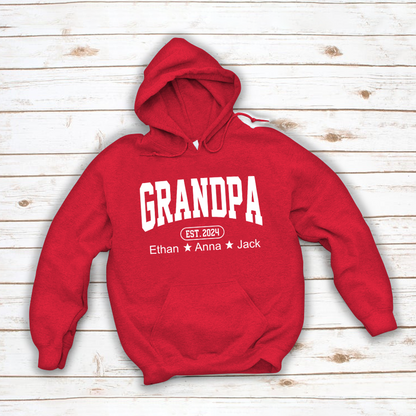 Personalized Dad Grandpa And Grandkids Father's Day Gift Shirt