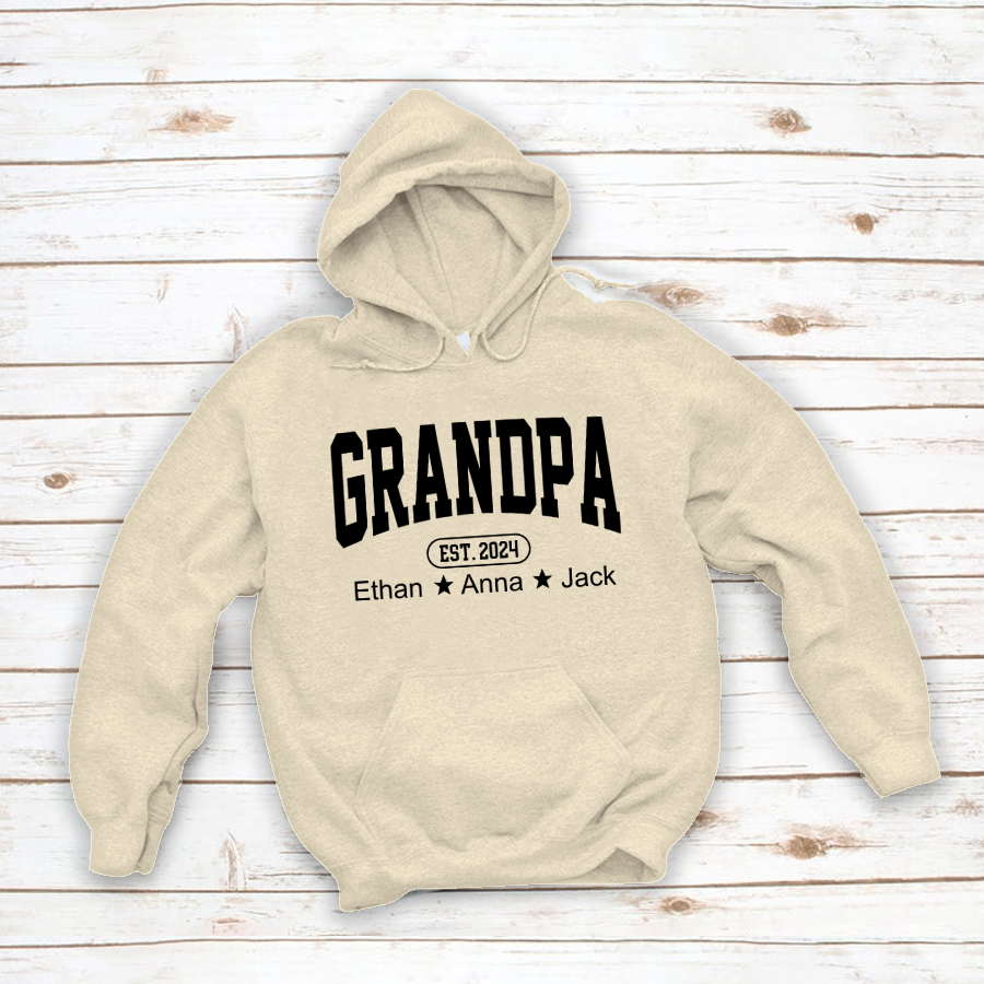 Personalized Dad Grandpa And Grandkids Father's Day Gift Shirt