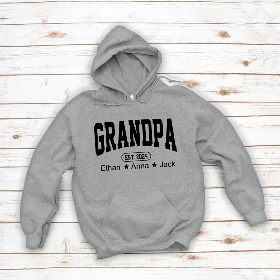 Personalized Dad Grandpa And Grandkids Father's Day Gift Shirt