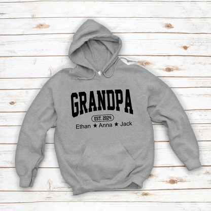Personalized Dad Grandpa And Grandkids Father's Day Gift Shirt