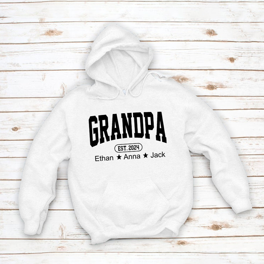 Personalized Dad Grandpa And Grandkids Father's Day Gift Shirt