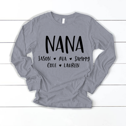 Personalized Nana Shirt, Mother's Day Gifts For Grandma
