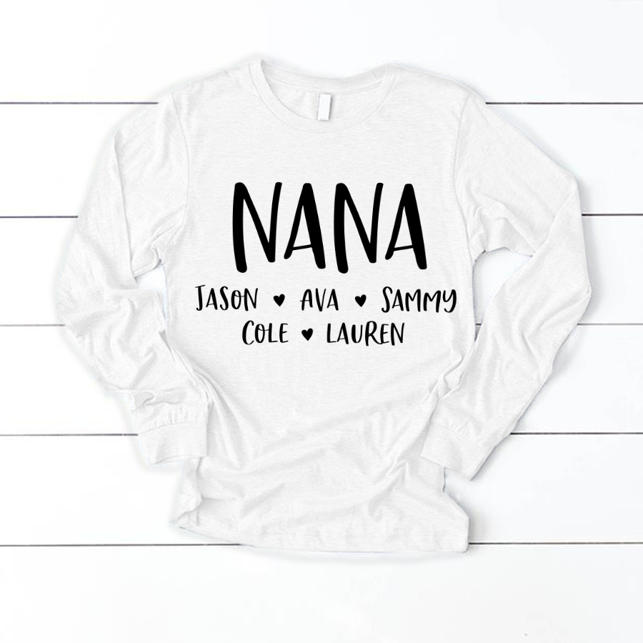 Personalized Nana Shirt, Mother's Day Gifts For Grandma