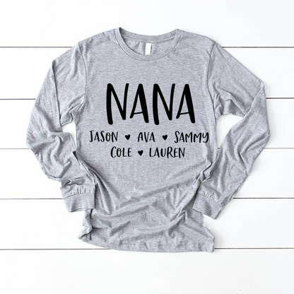 Personalized Nana Shirt, Mother's Day Gifts For Grandma