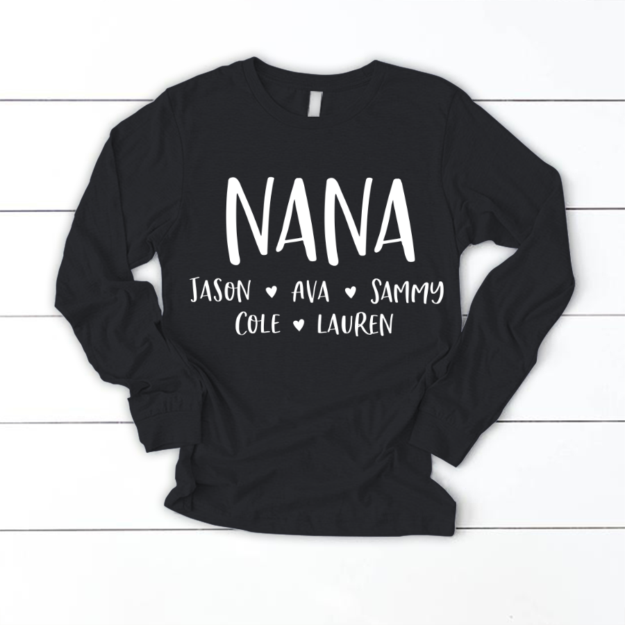 Personalized Nana Shirt, Mother's Day Gifts For Grandma