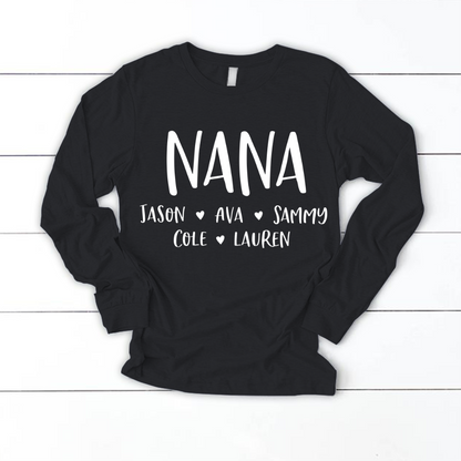Personalized Nana Shirt, Mother's Day Gifts For Grandma