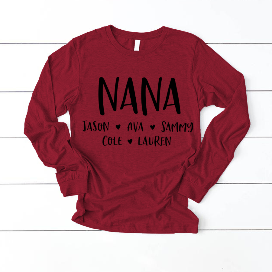 Personalized Nana Shirt, Mother's Day Gifts For Grandma