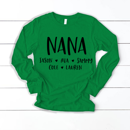 Personalized Nana Shirt, Mother's Day Gifts For Grandma
