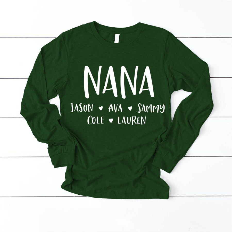Personalized Nana Shirt, Mother's Day Gifts For Grandma