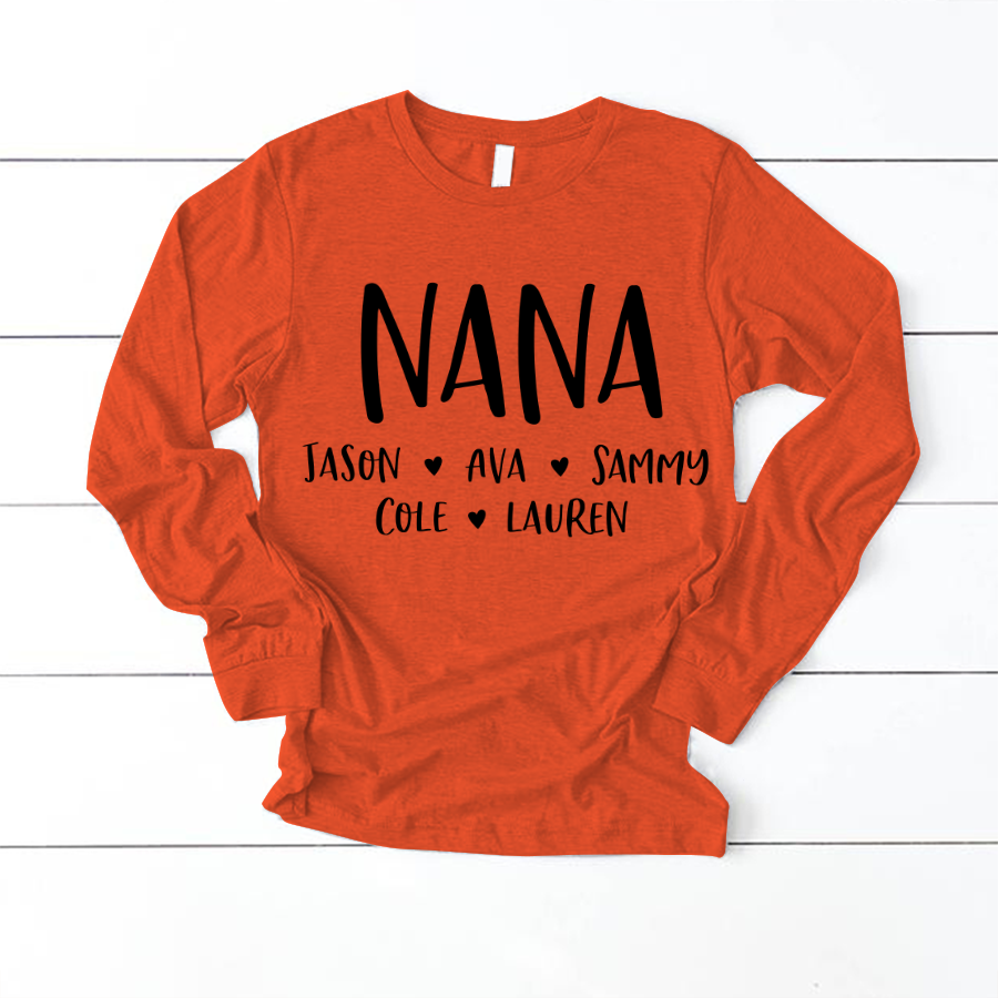 Personalized Nana Shirt, Mother's Day Gifts For Grandma