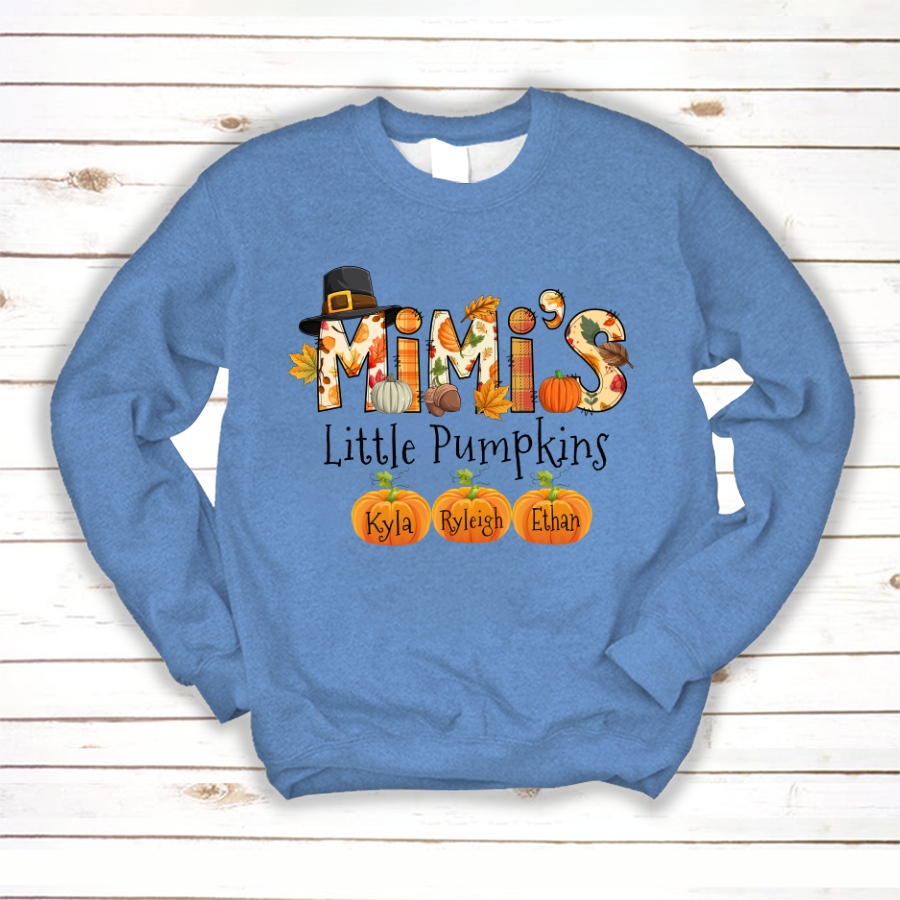 Personalized Mimi's Little Pumpkins Autumn Doodle Alphabet Sweatshirt
