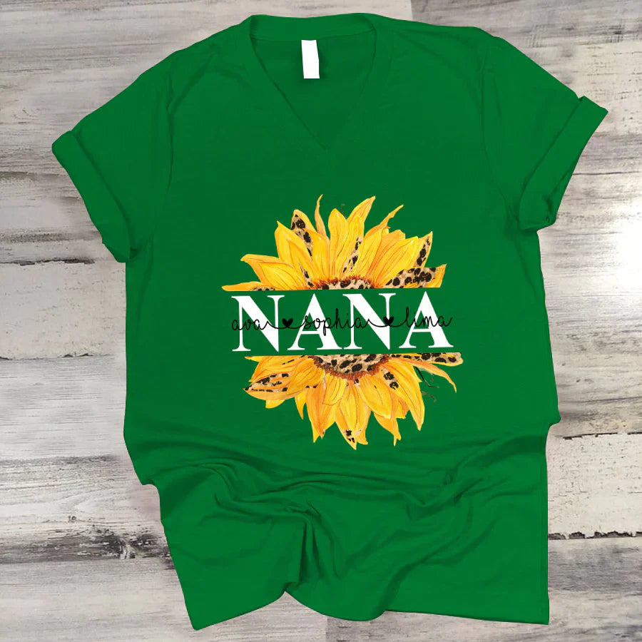 Sunflowers Nana And Kids VTN221126 V-Neck