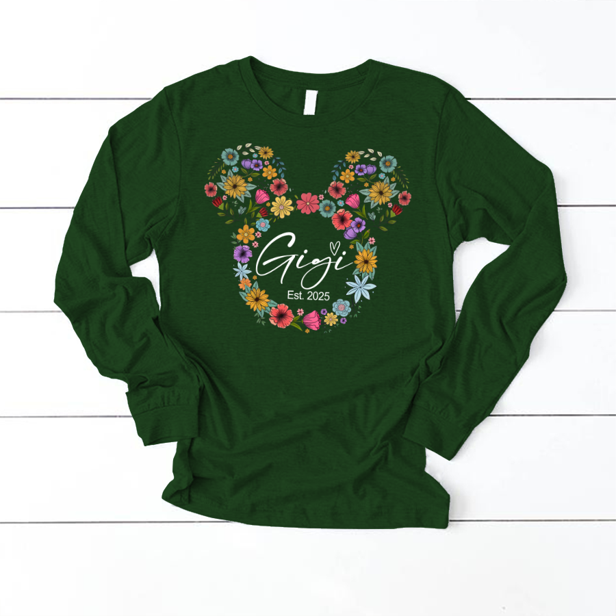 Test Custom Gigi Floral Mother's Day Gift Shirt