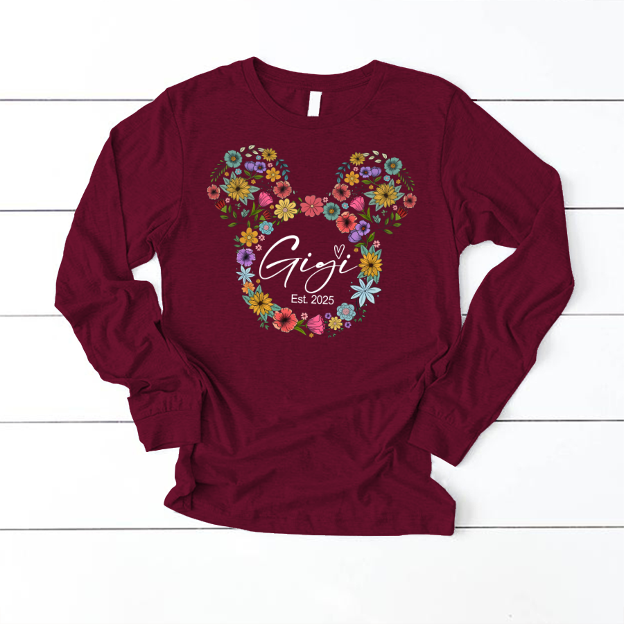 Test Custom Gigi Floral Mother's Day Gift Shirt