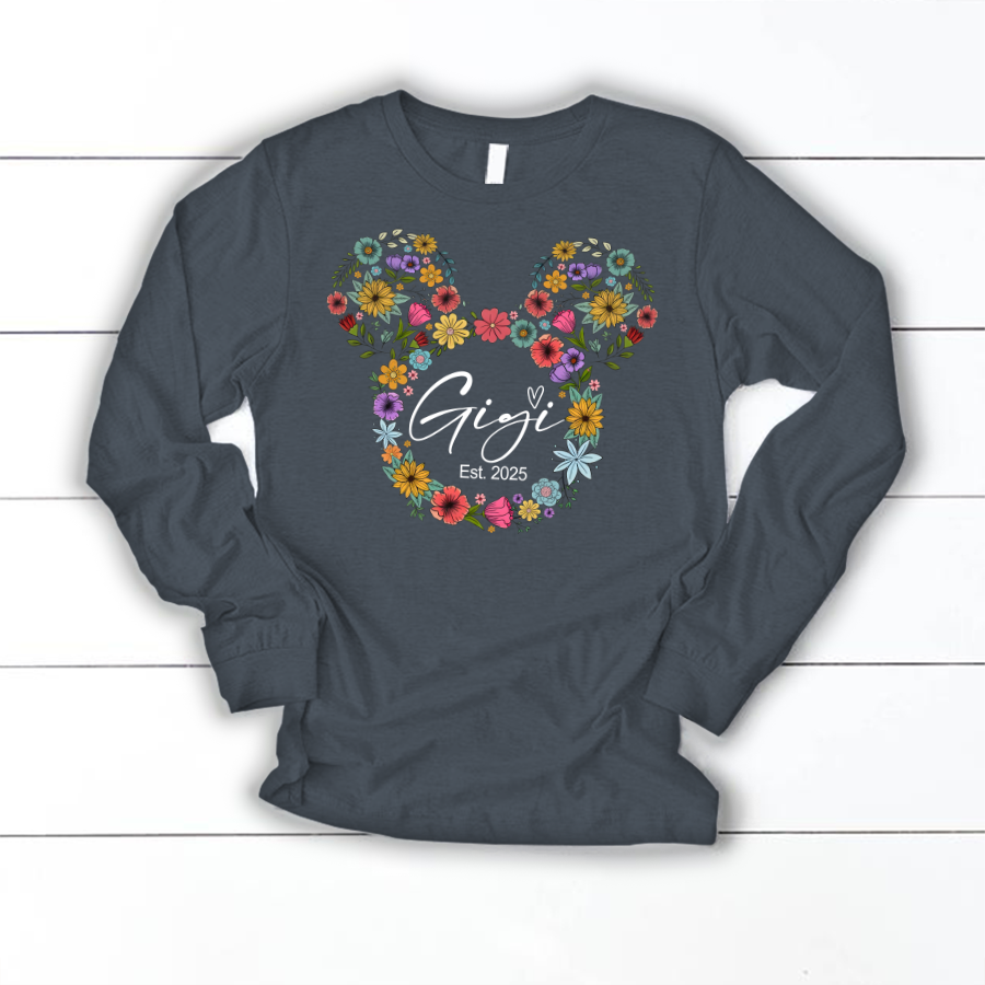 Test Custom Gigi Floral Mother's Day Gift Shirt