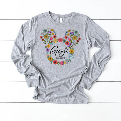 Test Custom Gigi Floral Mother's Day Gift Shirt