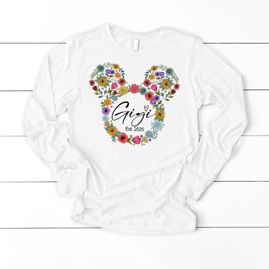 Test Custom Gigi Floral Mother's Day Gift Shirt