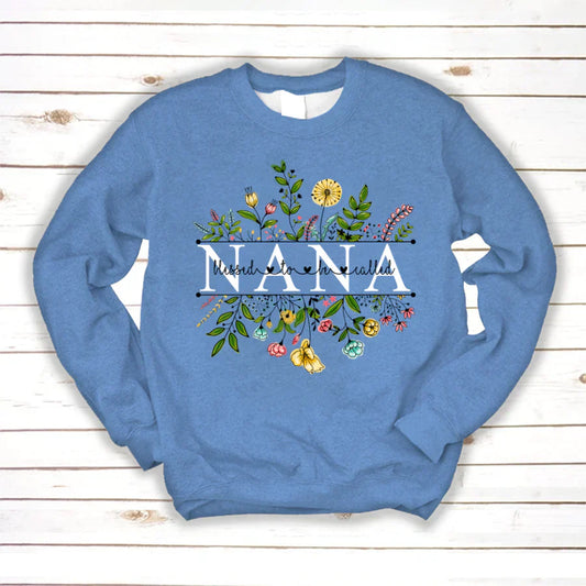 Wildflowers Blessed To Be Called Nana Sweatshirt