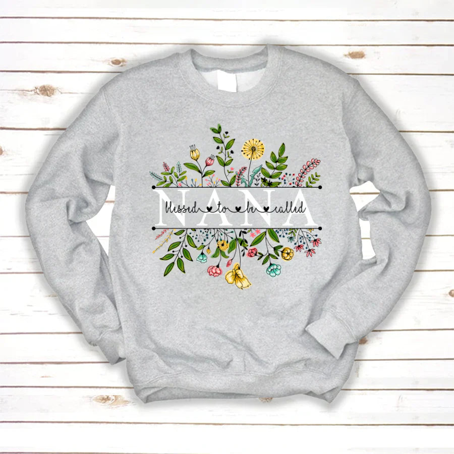 Wildflowers Blessed To Be Called Nana Sweatshirt