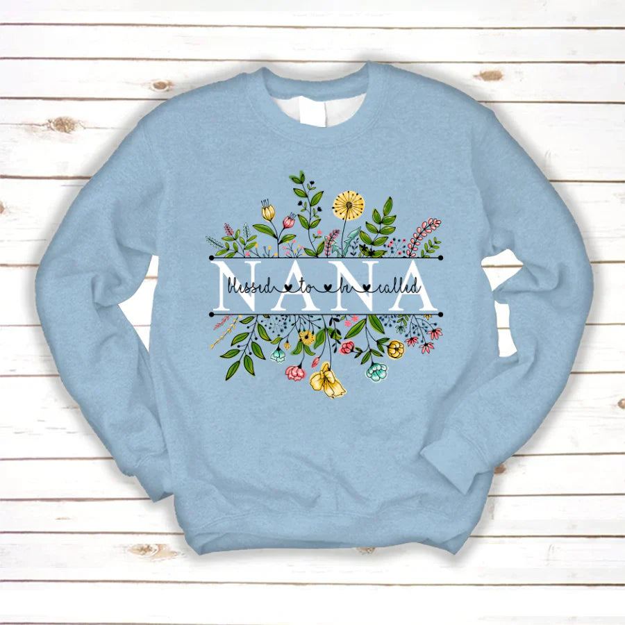 Wildflowers Blessed To Be Called Nana Sweatshirt