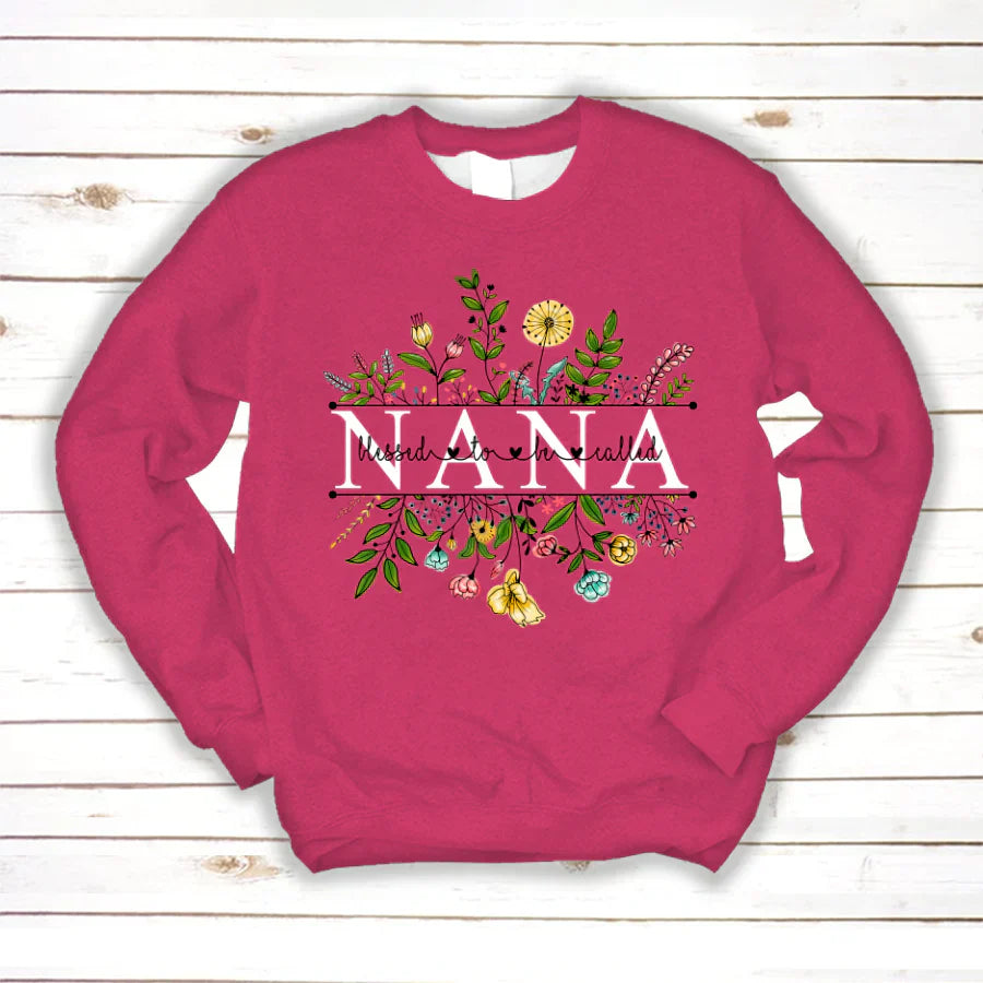 Wildflowers Blessed To Be Called Nana Sweatshirt