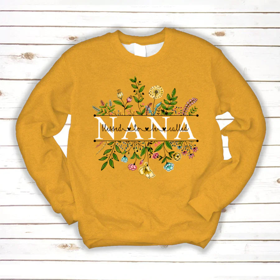 Wildflowers Blessed To Be Called Nana Sweatshirt