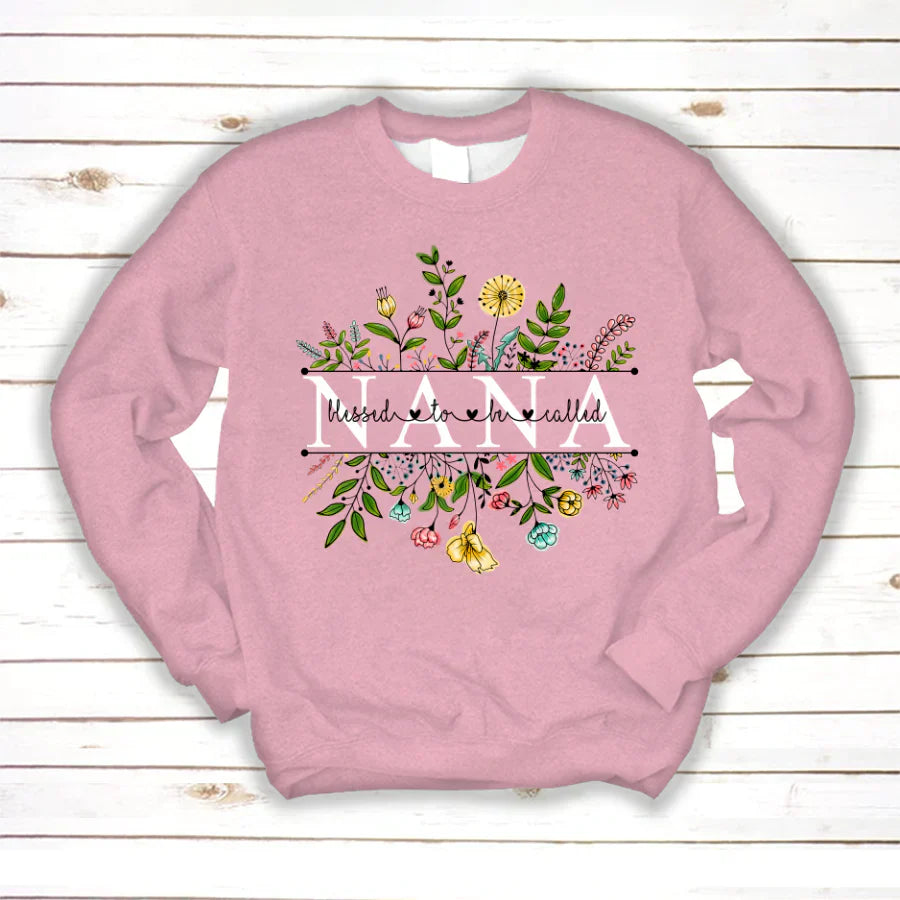 Wildflowers Blessed To Be Called Nana Sweatshirt