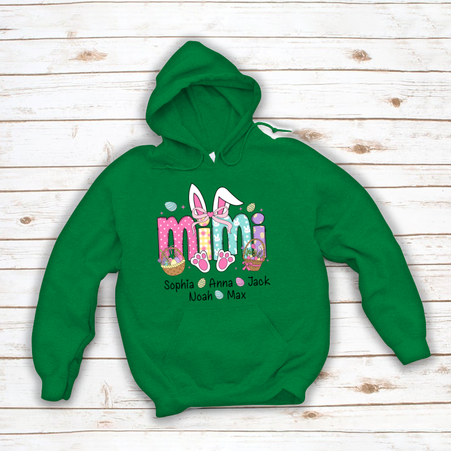 Easter Mimi Bunny Gift For Family, Custom Grandma And Grandkids Gifts Easter Day