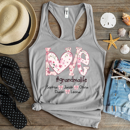 Flower Love Grandma Life Daisy Floral Mothers Day Gift Shirt