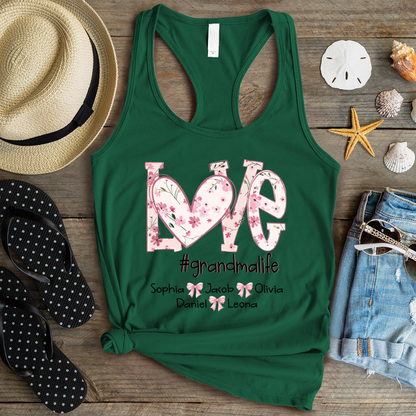 Flower Love Grandma Life Daisy Floral Mothers Day Gift Shirt