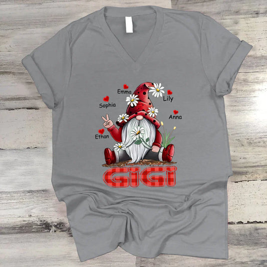 Gigi Gnome Heart Kids VT22120072 V-Neck