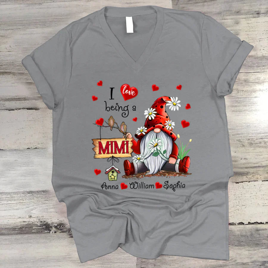 I Love Being A Mimi Heart VT2212001 V-Neck