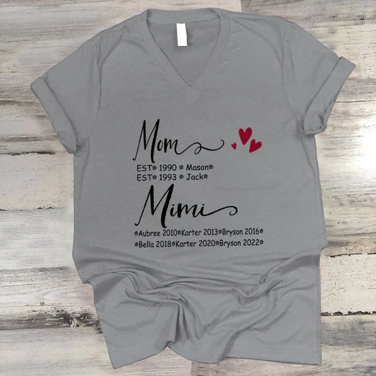 Mom And Mimi Kids Est VT22120093 V-Neck