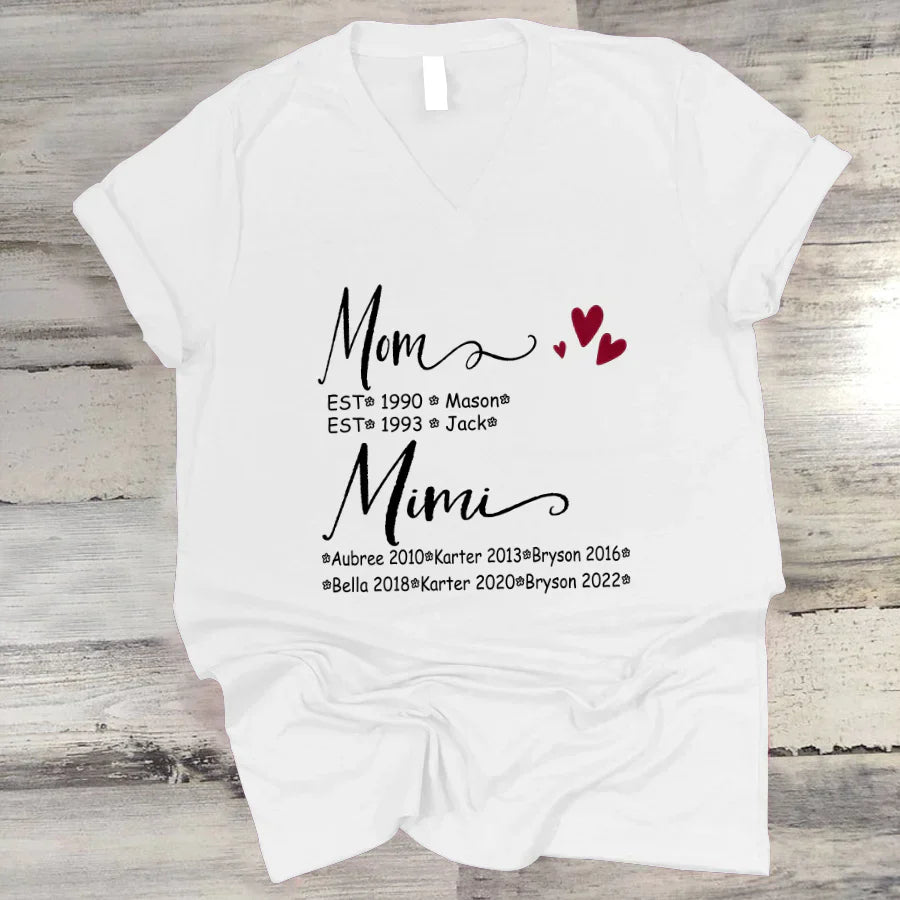 Mom And Mimi Kids Est VT22120093 V-Neck