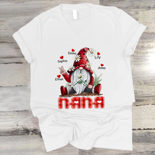 Nana Gnome Heart Kids VT22120072 V-Neck