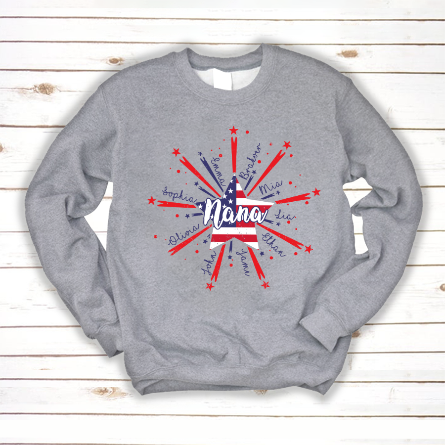 Nana Starburst 4th july american CL01 Sweatshirt