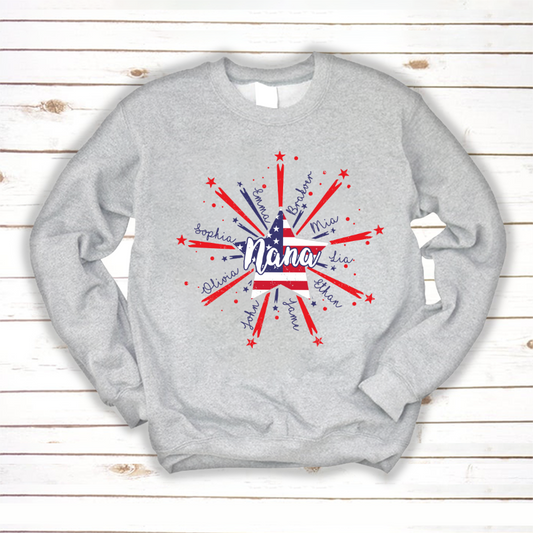 Nana Starburst 4th july american CL01 Sweatshirt