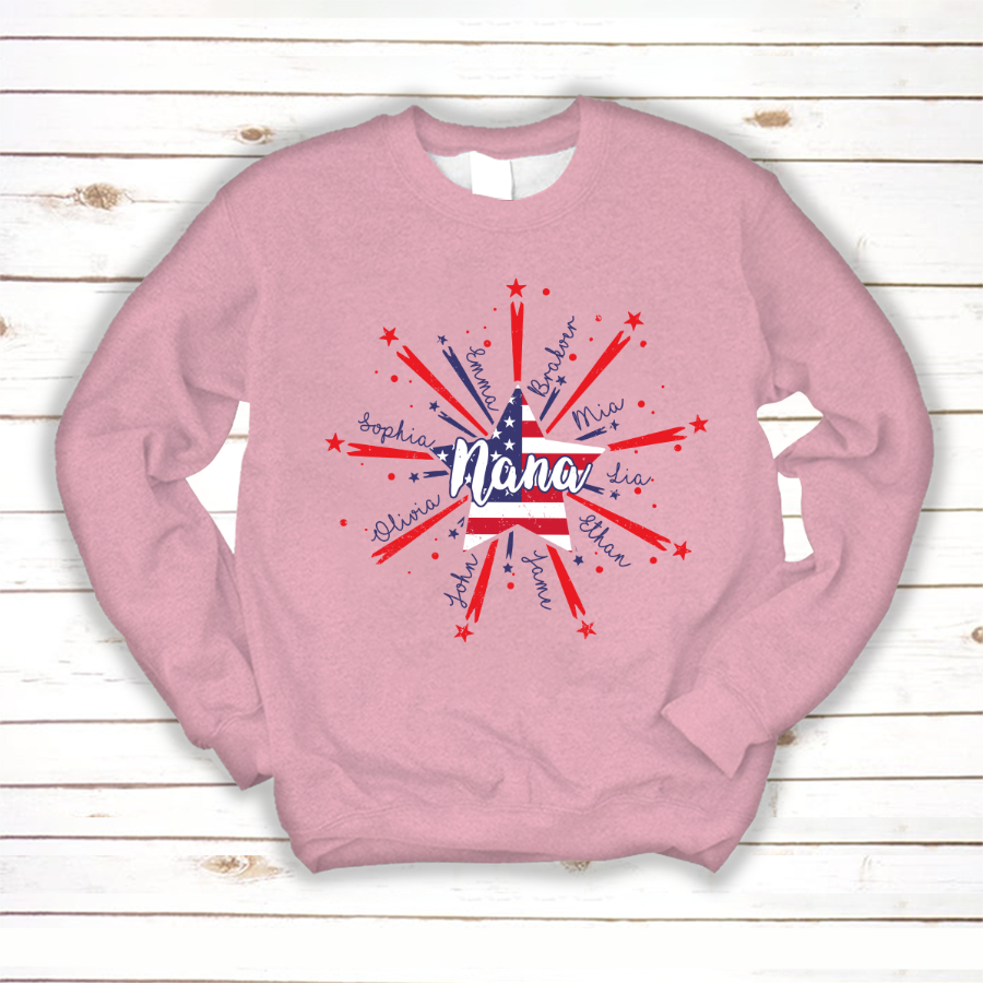 Nana Starburst 4th july american CL01 Sweatshirt