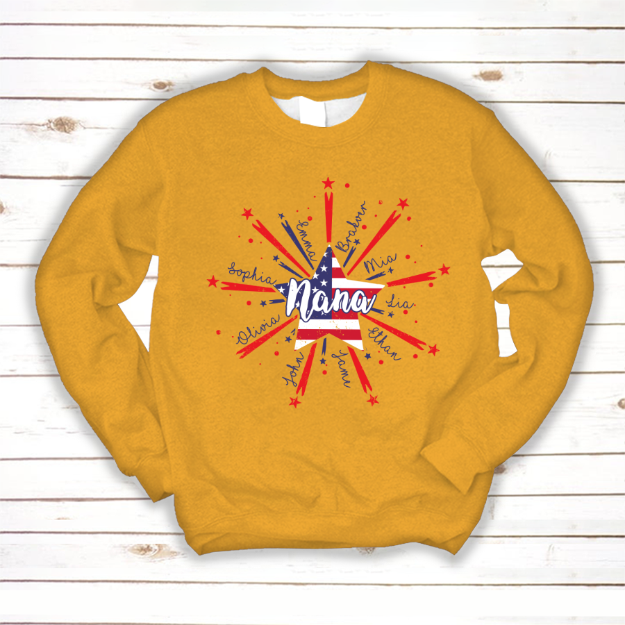 Nana Starburst 4th july american CL01 Sweatshirt