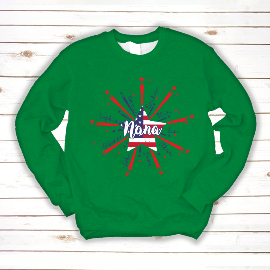 Nana Starburst 4th july american CL01 Sweatshirt