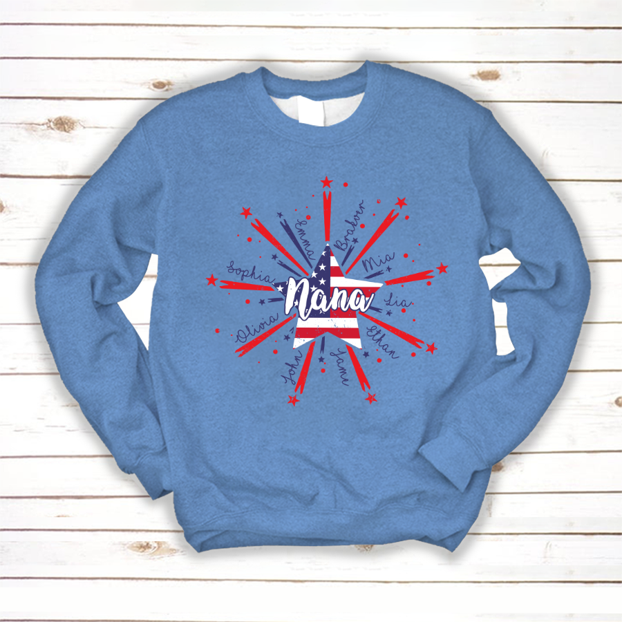 Nana Starburst 4th july american CL01 Sweatshirt