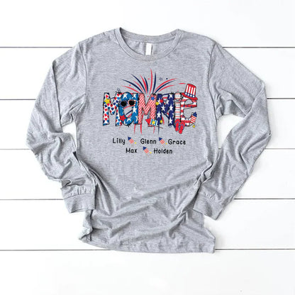 Patriotic Doodle 4th Of July Mamie And Grandkid CTH01 Longsleeve