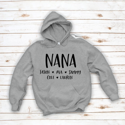 Personalized Nana Shirt, Mother's Day Gifts For Grandma