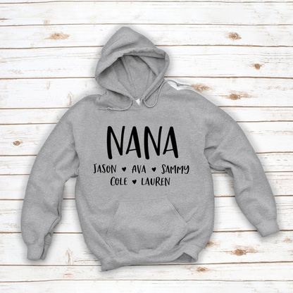 Personalized Nana Shirt, Mother's Day Gifts For Grandma