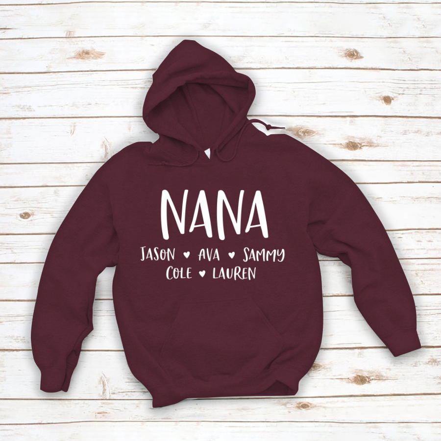 Personalized Nana Shirt, Mother's Day Gifts For Grandma