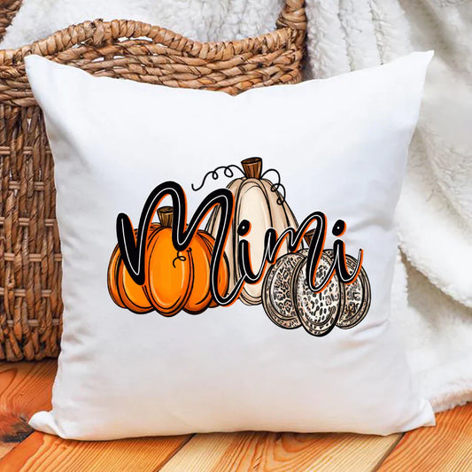 Mimi Pumpkin Leopard Autumn Indoor Pillow