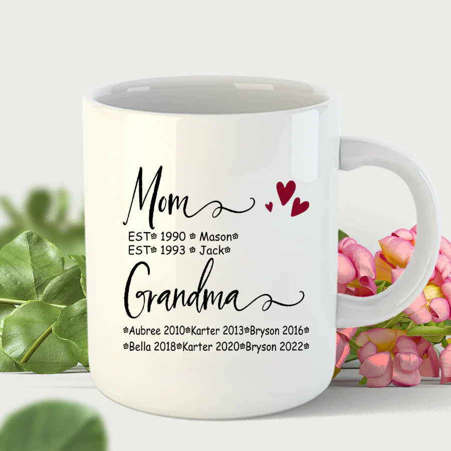 Mom And Grandma Kids Est VT22120093 Mug